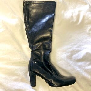 Franco Sarto black pull on boots